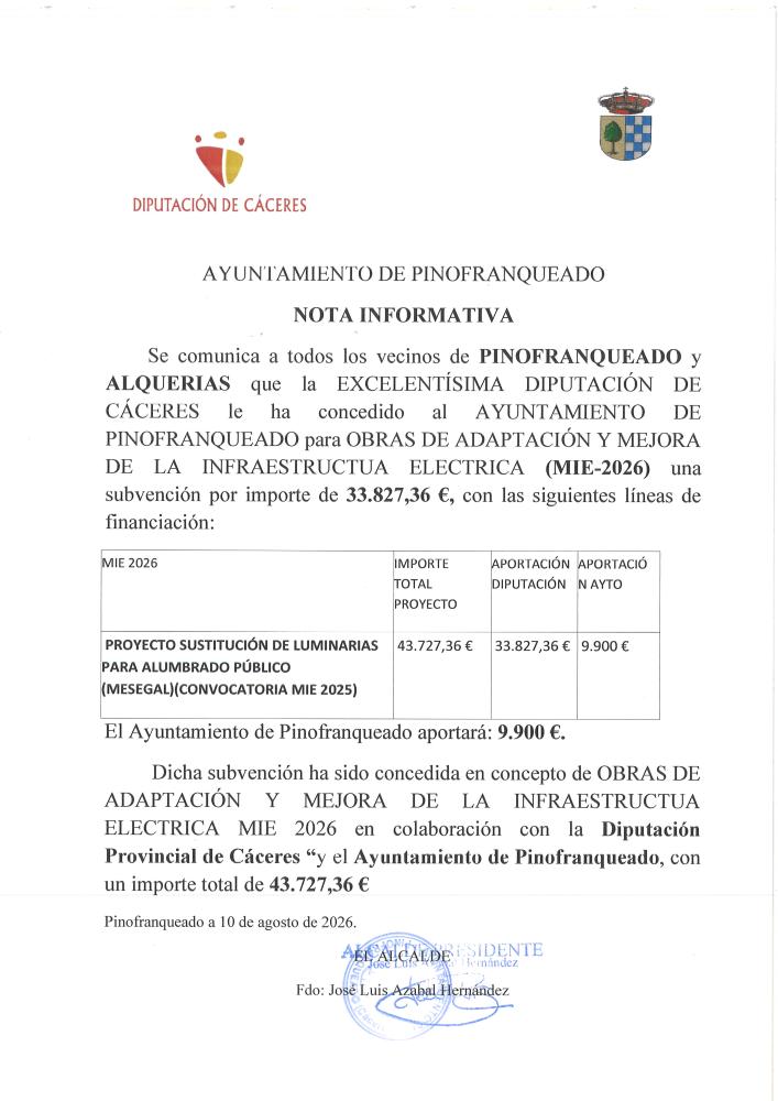 Imagen CONCESIÓN SUBVENCIÓN MIE 2026